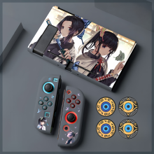 (Style A12) Protective Case Set for Nintendo Switch and Joy-Con Controllers, Demon Slayer Theme