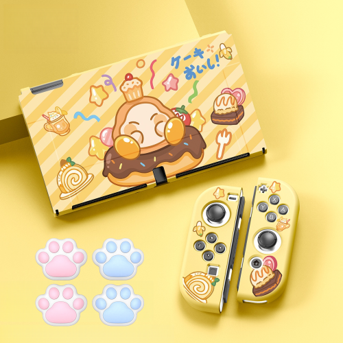 (Style A4) Protective Case Set for Nintendo Switch – OLED and Joy-Con Controllers,  Kirby Theme