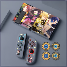 Protective Case Set for Nintendo Switch and Joy-Con Controllers, Demon Slayer Theme