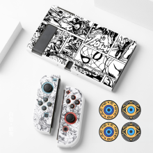 (Style A7) Protective Case Set for Nintendo Switch and Joy-Con Controllers, Super Hero Theme