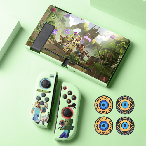 Schutzhülle für Nintendo Switch und Joy-Con Controller Hülle, Minecraft Thema