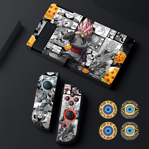 (Style A1) Protective Case Set for Nintendo Switch and Joy-Con Controllers, Dragon Ball Theme