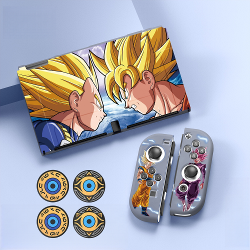 (Style A8) Protective Case Set for Nintendo Switch – OLED and Joy-Con Controllers, Dragon Ball Theme
