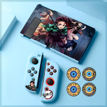 Protective Case Set for Nintendo Switch and Joy-Con Controllers, Demon Slayer Theme