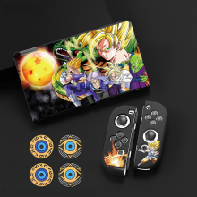 (Style A9) Protective Case Set for Nintendo Switch – OLED and Joy-Con Controllers, Dragon Ball Theme