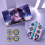 (Style A21) Protective Case Set for Nintendo Switch 2 (2025) and Joy-Con 2 Controllers, Soft Shell 1