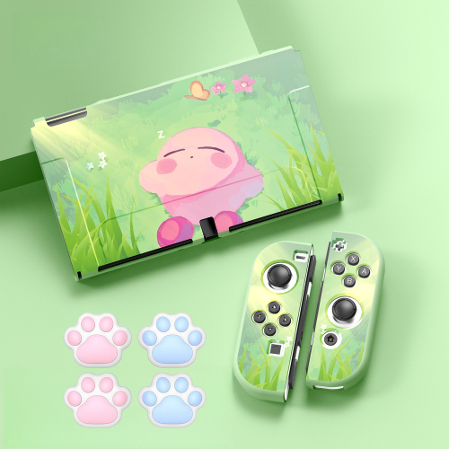 (Style A3) Protective Case Set for Nintendo Switch – OLED and Joy-Con Controllers,  Kirby Theme