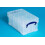 Really Useful Really Useful Box Plastic Storage 5 Litre with XL Lid Clear 5