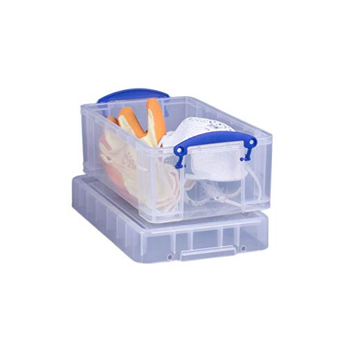 Really Useful Really Useful Box Plastic Storage 5 Litre with XL Lid Clear 2