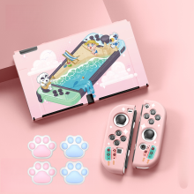 (Style A15) Protective Case Set for Nintendo Switch – OLED and Joy-Con Controllers, Kirby Theme