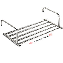 ANEWSIR Radiator Clothes Airer Clothes Dryer Drying Rack Laundry, Stainless Steel Extendable Foldable Heated Clothes Airer Towel Holder Indoor Outdoor