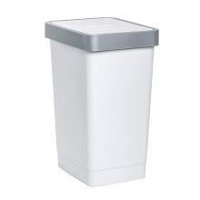 TATAY Smart 25L Rubbish Bin Kitchen with Swing Lid | Compact and Functional | Indoor and Outdoor Use | Fits 30L Bags | BPA-Free Durable Plastic |