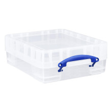 Really Useful Box Plastic Storage 11 Litre with XL Lid Clear