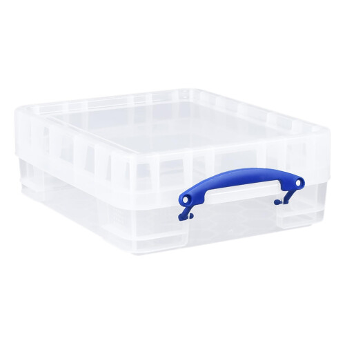 Really Useful Really Useful Box Plastic Storage 11 Litre with XL Lid Clear