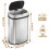 display4top Stainless Steel Automatic Touchless Kitchen Bathroom Sensor Bin,Trash Can,Touch Bin (58LRound) 2