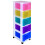 Really Useful Really Useful Box Plastic Storage Unit 5 X 12 Litre Clear Frame / Rainbow Drawers 1