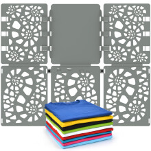 BoxLegend Clothes Folder V1-plus T Shirt Folder Durable Plastic Tshirt Organizer Easy and Fast Folding Board for Adult and Kids Grey