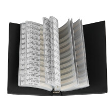 Livre d'échantillons de résistances SMD 4250 pièces 170 0603(0R-10M)