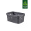 Curver Curver Infinity Dots Set of 4 Rectangular 100% Recycled Small Storage Boxes 4.5 Litres - Grey 2