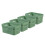 Curver Curver Infinity Dots Set of 4 Rectangular 100% Recycled Small Storage Boxes 4.5 Litres - Green 1