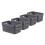 Curver Curver Infinity Dots Set of 4 Rectangular 100% Recycled Small Storage Boxes 4.5 Litres - Grey 1