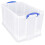 Really Useful Really Useful Box Plastic Storage 84 Litre Clear (Pack Of 2) 3