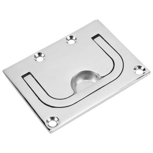 2 Stück Edelstahl Bootslukenhebel Deckabdeckung Griff Marine Hardware Schließring 2