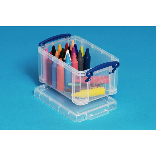 Really Useful Really Useful Box Plastic Storage 0.7 Litre Clear (Pack of 8) 1