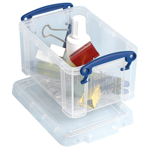 Really Useful Really Useful Box Plastic Storage 0.7 Litre Clear (Pack of 8)
