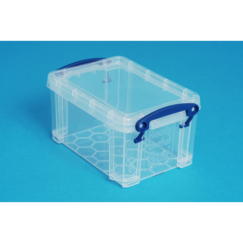 Really Useful Really Useful Box Plastic Storage 0.7 Litre Clear (Pack of 8) 2