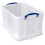Really Useful Really Useful Box Plastic Storage 48 Litre Clear (Pack Of 3) 3