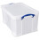 Really Useful Really Useful Box Plastic Storage 48 Litre Clear (Pack Of 3) 2