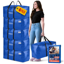 ClearSpace Heavy Duty Moving Boxes or Storage Bags ? Storage Bins with Lids, Large Moving Bags with Backpack Straps & Handles ? Moving Supplies for