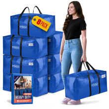 ClearSpace Heavy Duty Moving Boxes or Storage Bags ? Storage Bins with Lids, Large Moving Bags with Backpack Straps & Handles ? Moving Supplies for