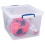 Really Useful Really Useful Box Nestable Plastic Storage 33.5 Litre Clear (Pack of 3) 1