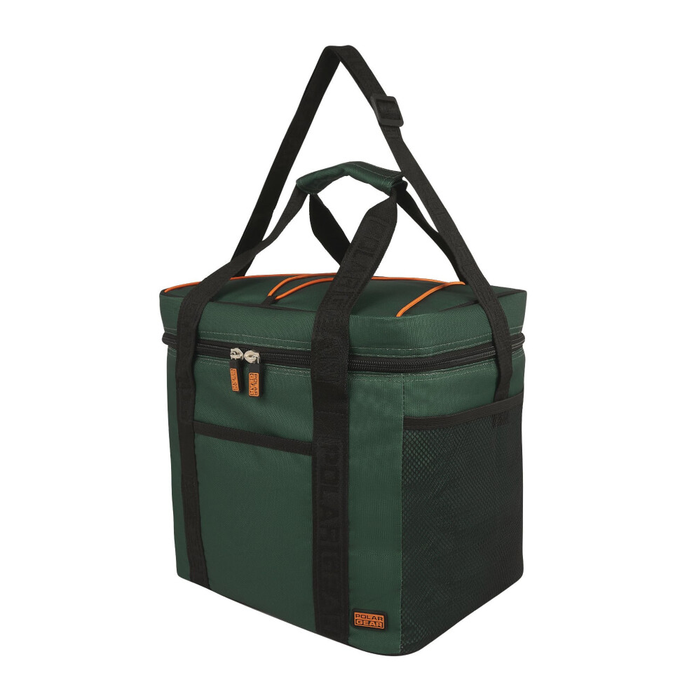 Polar Gear 21L Family Cooler Bag ? Reusable Insulated Thermal Lunch Tote - Adjustable Strap - Keeps Food Cool & Fresh For 7 Hours - Perfect For Family