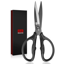 SHAN ZU Kitchen Scissors Heavy Duty, 8.4" Japanese Poultry Shears of 5Cr15MoV Stainless Steel, All Purpose Detachable Titanium Plated Scissors for