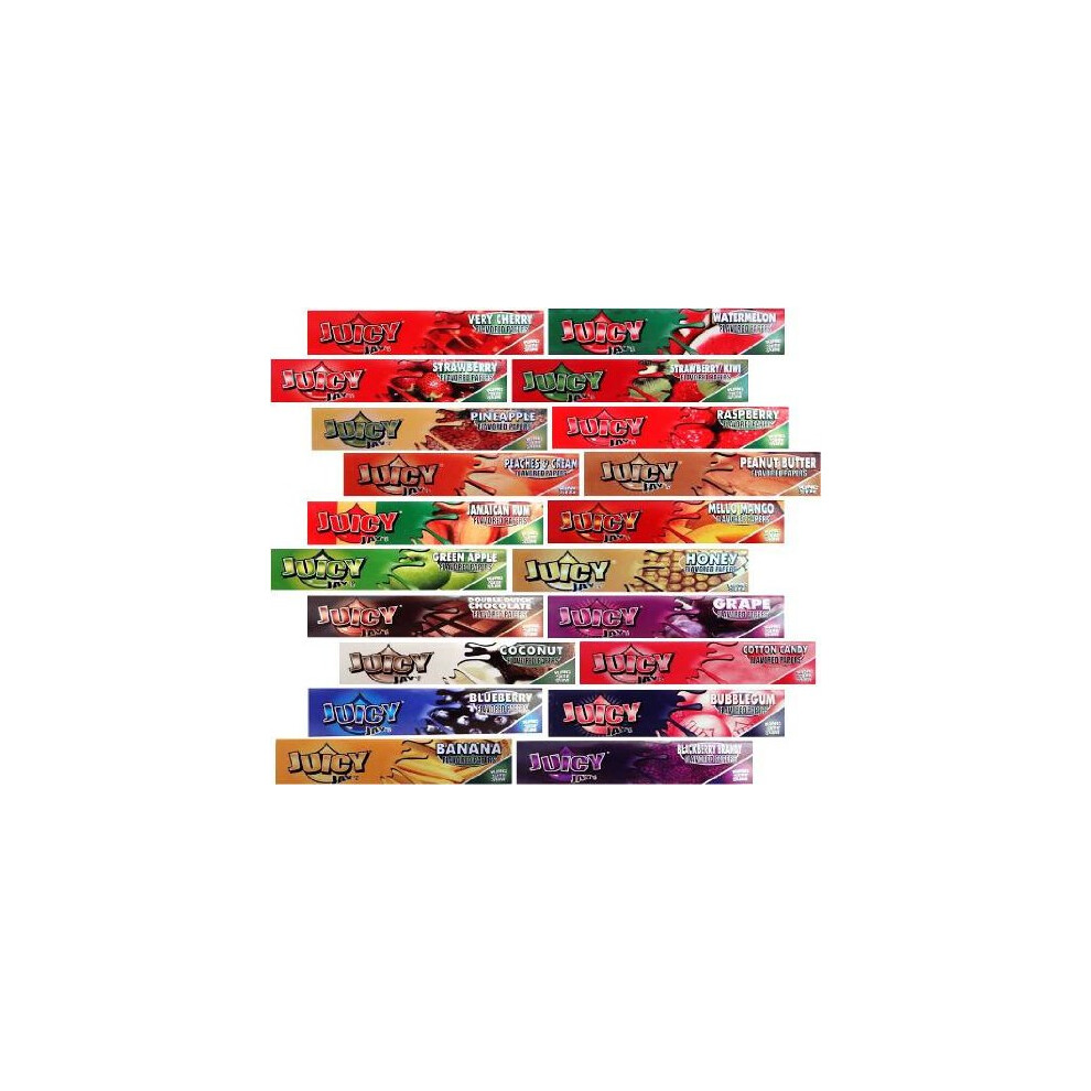 Juicy Jay's King Size Mix Flavored Papers - 12 Booklets(32 Leaves Each) - Sold By Trendz