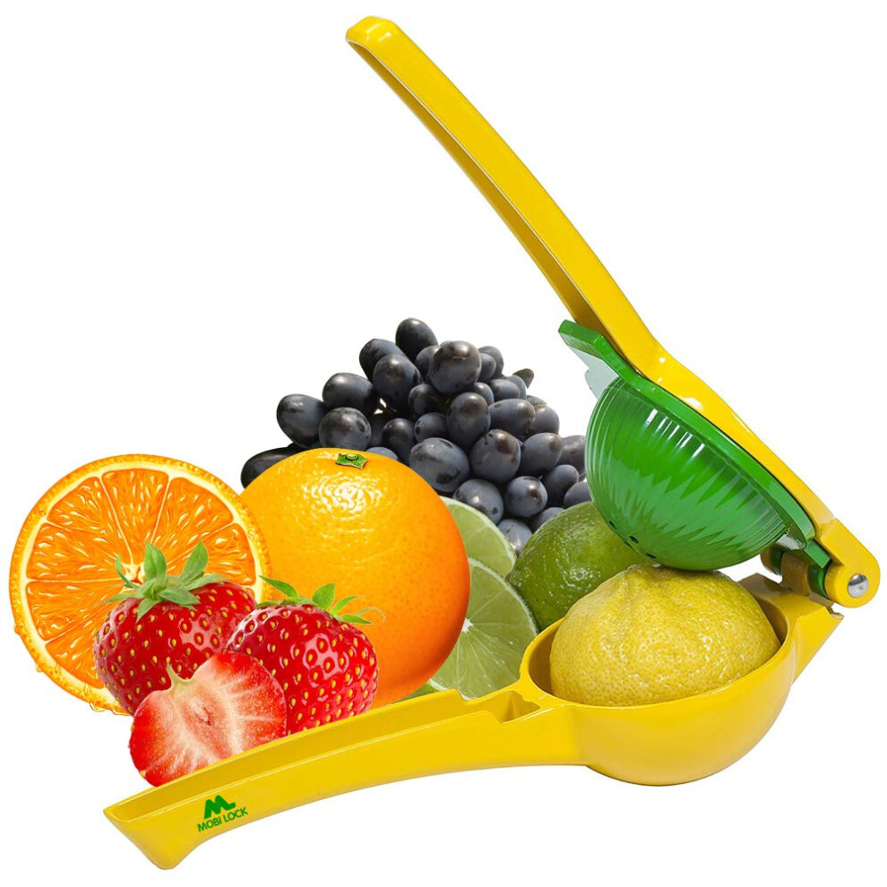 Lemon Lime Orange Juice Squeezer Manual Citrus Press - Aluminum Alloy Mexican Elbow ? Easy to Use - by Mobi Lock-image-OPC-PJSTBXX-NEW