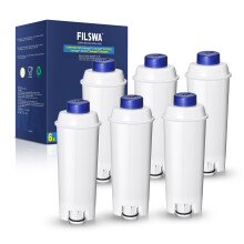 Filswa Delonghi Water Filter Replacement for Fully Automatic Coffee Machines, Compatible with ECAM Series, Dinamica, Magnifica & Magnifica S/Evo, ETAM