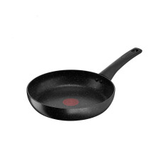 Tefal Titanium Stone Frying Pan 20 cm, High-Performance Non-Stick Durable Coating, Metal Safe, All Hobs Including Induction, Thermo-Signal, Black,