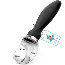ROYALTEC Ice Cream Scoop, Dish Washer Safe Ice Cream Spoon for Hard ice Cream with a Comfortable Grip Handle, Sturdy and Durable Design (Black)