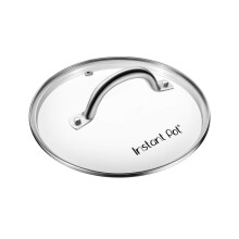 Instant Pot Tempered Glass Lid for (23 cm) for 5.7L Pot, Transparent/Green