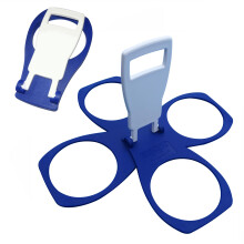 CarryAround Fold Away Cup Carrier/Caddy [MADE IN UK] [BLUE] Take-Out Coffee Soft Drink Pint Beer Beverage Holder, Sturdy Reusable Pocket Size,