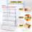 IVODEELA 7 Pack Fridge Storage Containers with Lids,Clear Food Storage Boxes with Drain Tray,Stackable Fridge Organisers,Plastic Refrigerator Storage 2
