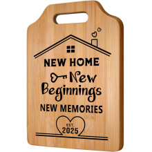 Gleevara New Home Gifts, House Warming Gifts New Home, Creative Bamboo Cutting Board Housewarming Gift, Unique Housewarming Gift for Couple, Friends