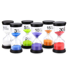 Comsmart Sand Timer, 6 Colors Hourglass Sandglass Sand Clock Timer 1min / 3mins / 5mins / 10mins / 15mins / 30mins for Classroom Game Home Office