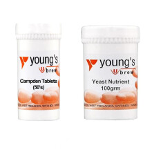 Young's Campden Tablets & Yeast Nutrient 2 Pack | Perfect for Homemade Wine and Cider Making | 50pk Tablets, 100g Nutrient