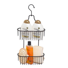 simplywire ? 2 Tier Hanging Shower Caddy ? Rust Resistant ? Black