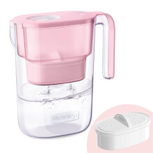 Waterdrop Elfin NSF Certified 2.5L Fridge Water Filter Jug with 1?90 Days Filter, Reduces Lead, Fluoride, Chlorine and More, BPA Free, Pink